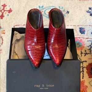 Rag & Bone Santiago Crocco Mule